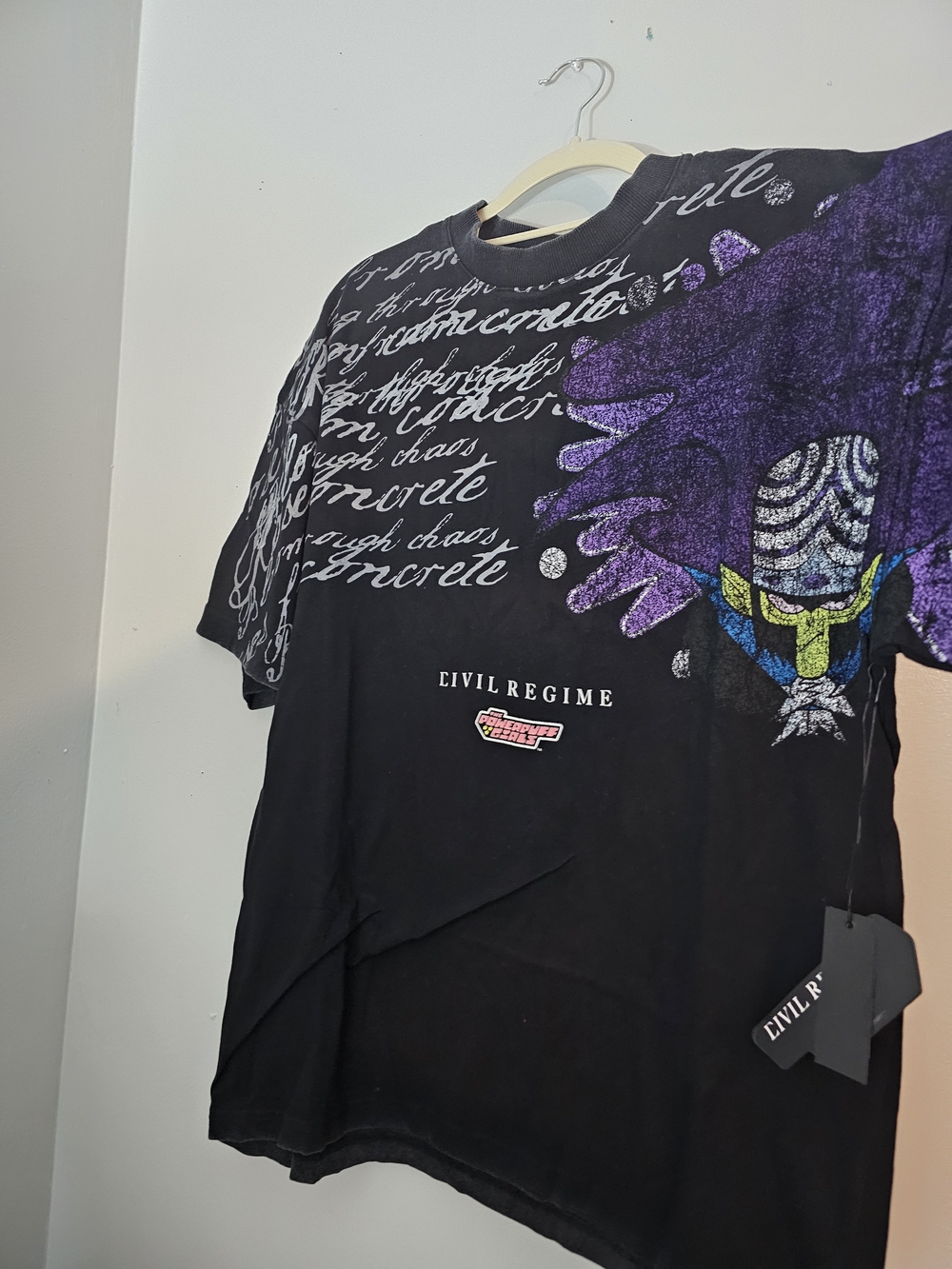 Civil Regime x The Powerpuff Girls HIM Chaos Graphic Tee Black Small